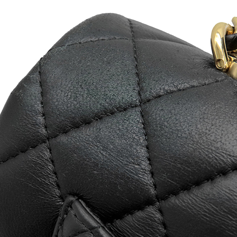 Mini Rectangular Classic Lambskin Lion Charm Top Handle Flap - Image 13