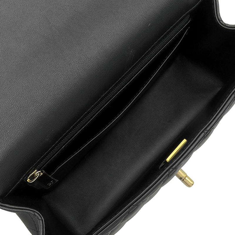 Mini Rectangular Classic Lambskin Lion Charm Top Handle Flap - Image 4