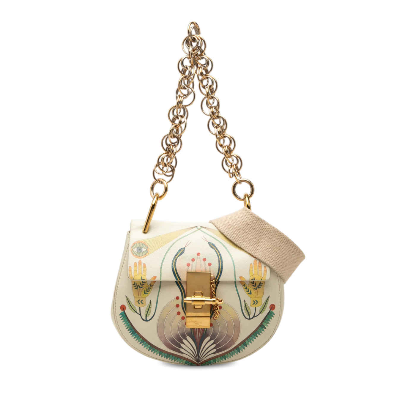 Mini Printed Leather Drew Bijou Satchel - Image 1