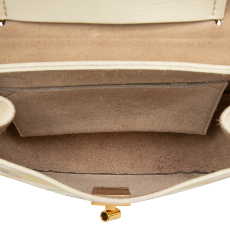 Mini Printed Leather Drew Bijou Satchel - Image 4