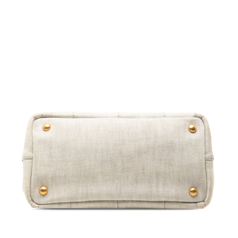 Small Denim Canapa Logo Satchel - Image 3