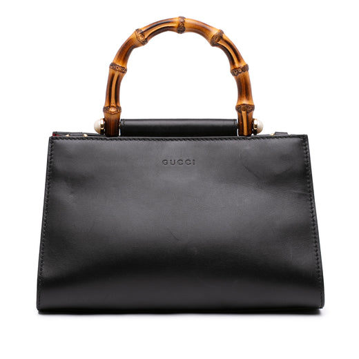 Mini Nappa Bamboo Web Nymphaea Top Handle Bag