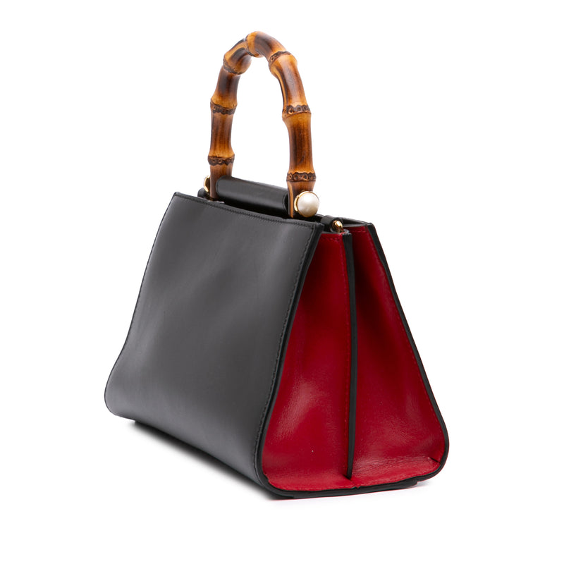 Mini Nappa Bamboo Web Nymphaea Top Handle Bag - Image 2