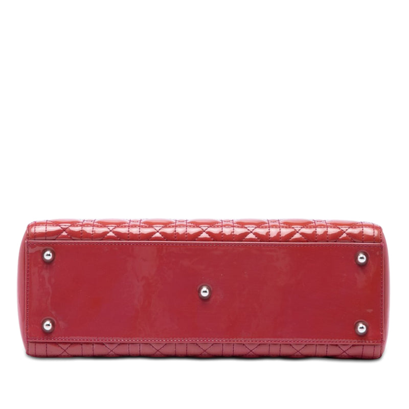 Large Patent Cannage Lady Dior - Image 3