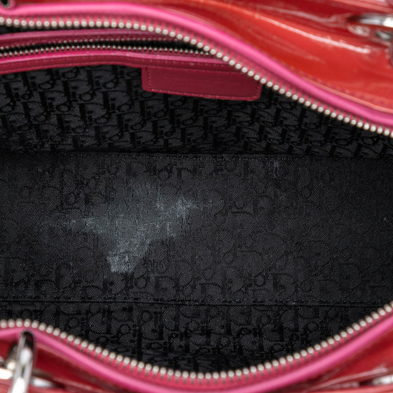 Large Patent Cannage Lady Dior - Image 4