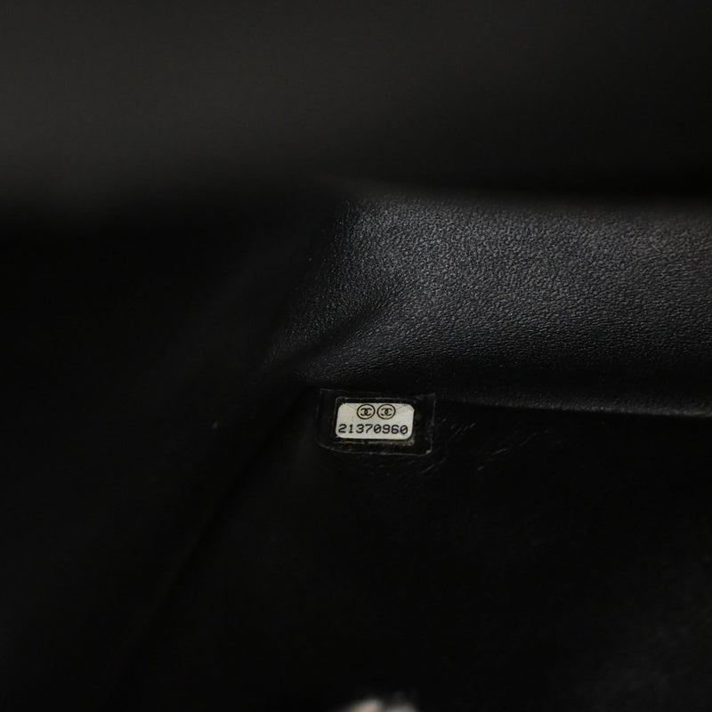 Glazed Quilted Aged Calfskin So Black Reissue 2.55 Double Flap 226 - Image 5
