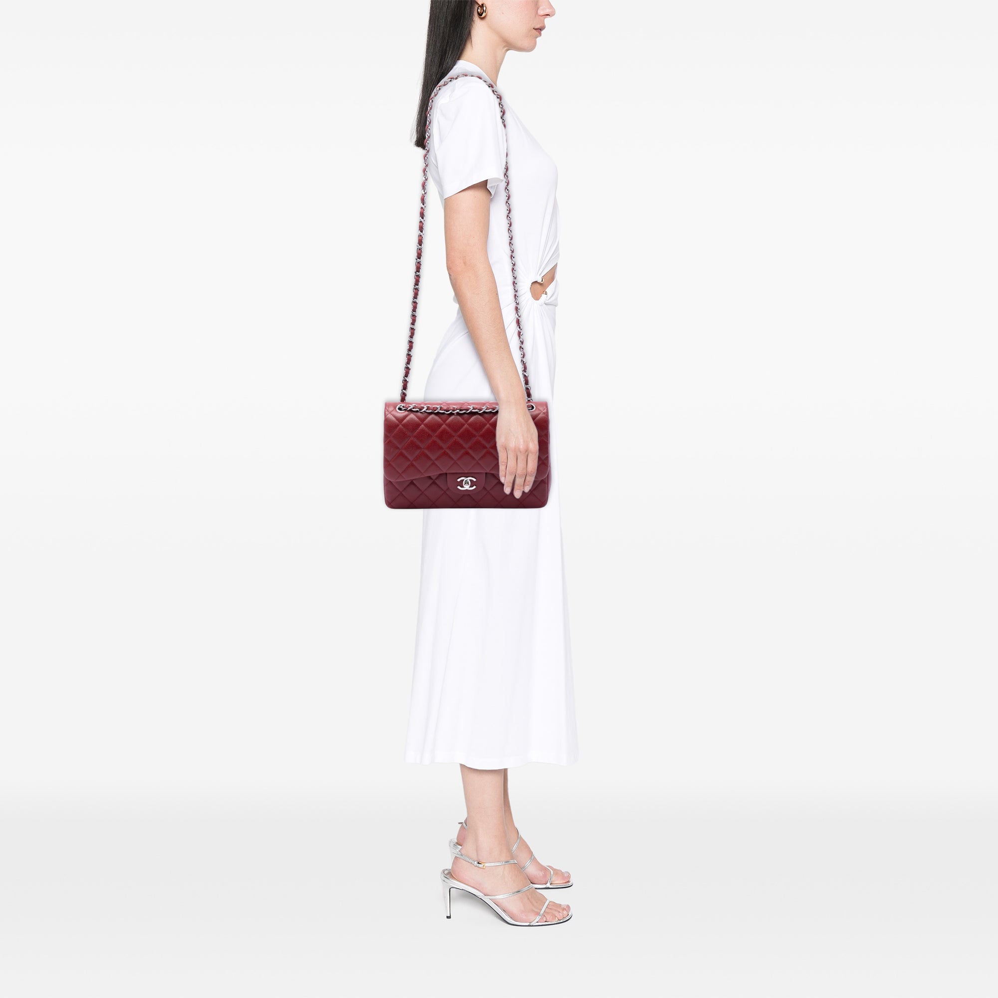 Jumbo Classic Caviar Double Flap - Image 6