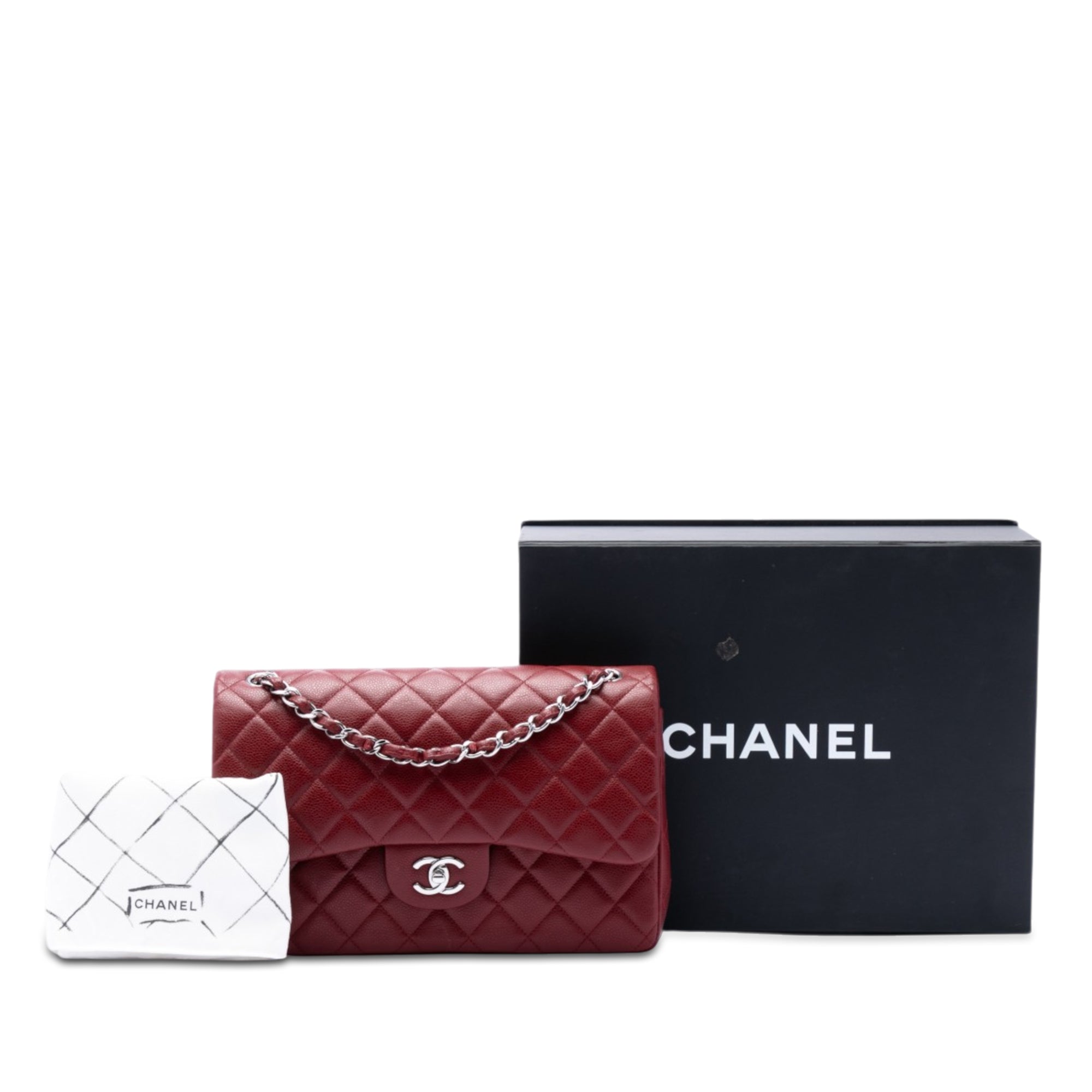 Jumbo Classic Caviar Double Flap - Image 7