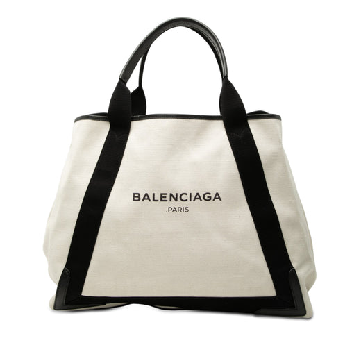 Canvas Navy Cabas Tote M - Image 1
