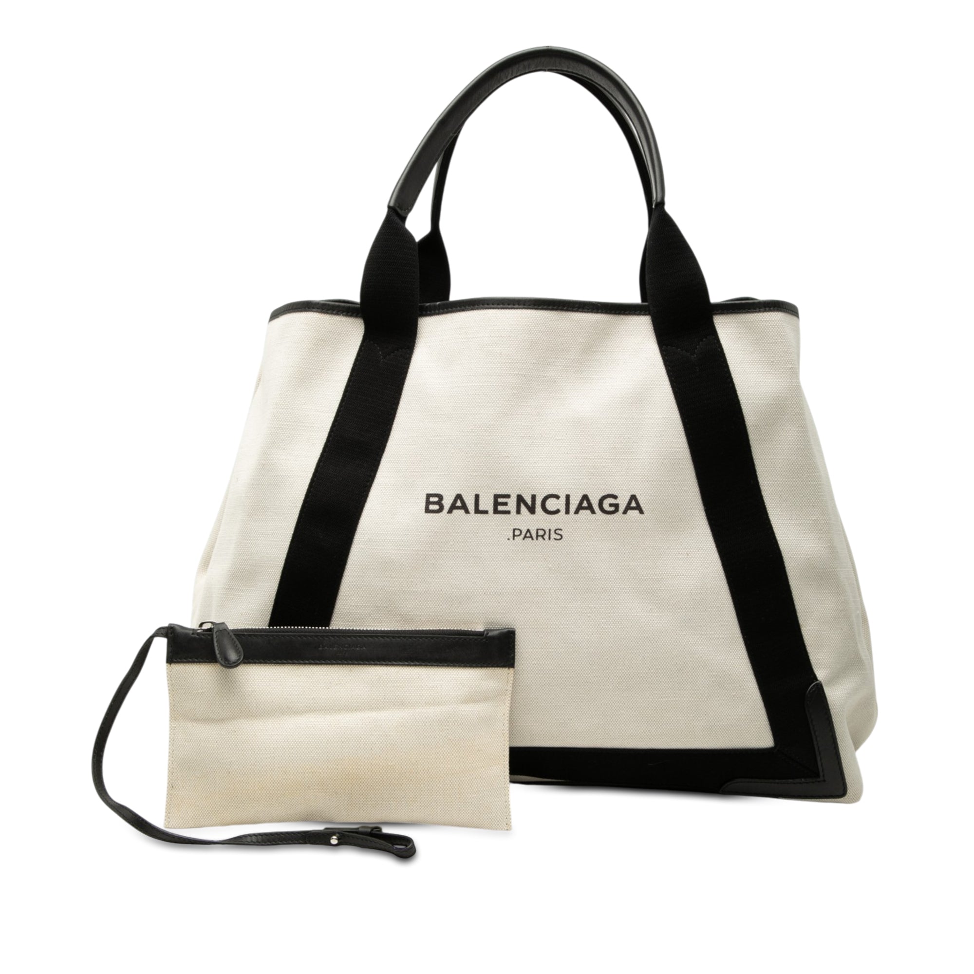 Canvas Navy Cabas Tote M - Image 8