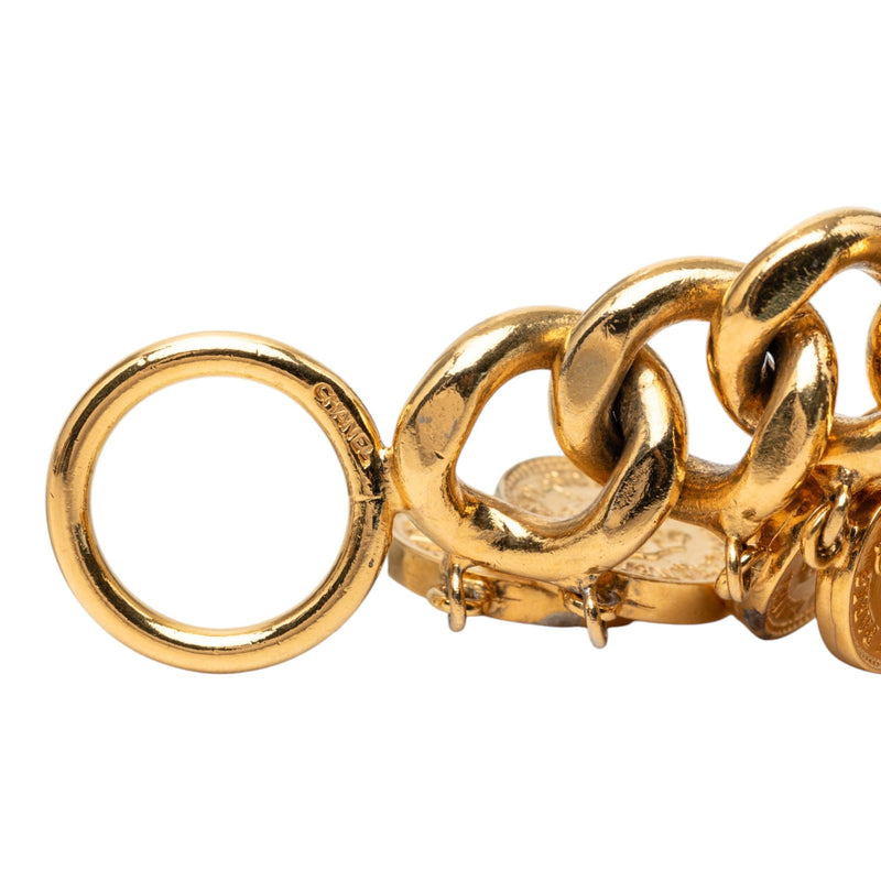 CC Gold Plated Coins Charm Bracelet - Image 5