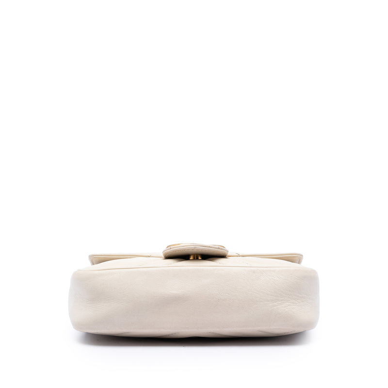 Mini GG Marmont Matelasse Calfskin Flap Crossbody - Image 3