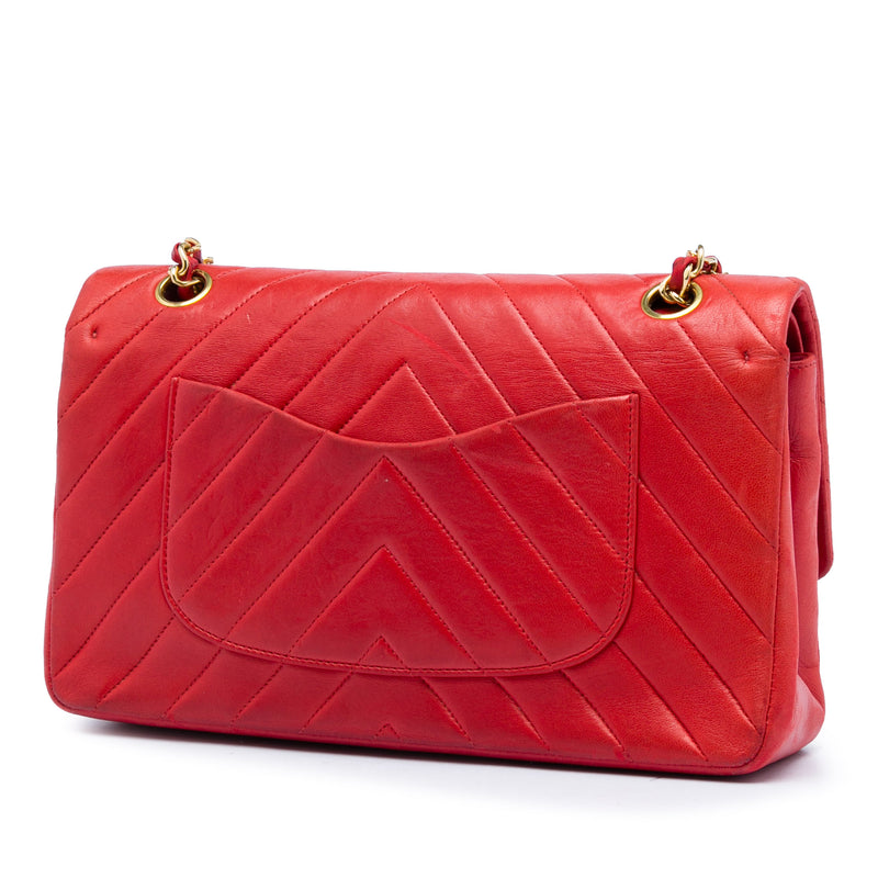 Medium Classic Chevron Lambskin Double Flap - Image 2