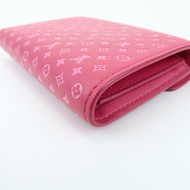 Louis Vuitton Victorine Nanogram Embossed Leather Pink Accessory