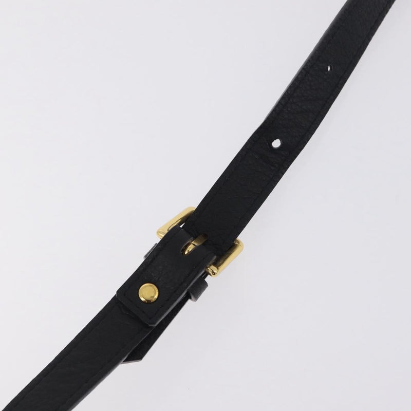 Saint Laurent Vintage Shoulder Bag Leather Black