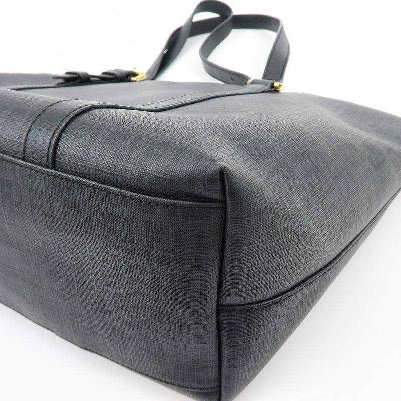 Fendi Superstar Zucchino Coated Canvas Black Bag
