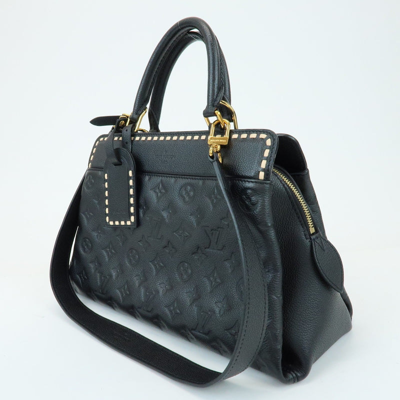 Louis Vuitton Vosges Whipstitch Monogram Empreinte Leather Black Bag