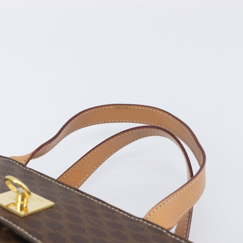 Celine Handbag Canvas Brown Bag