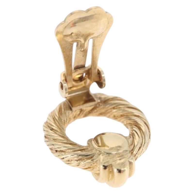 Christian Dior Vintage Clip-On Metal Gold Bijoux