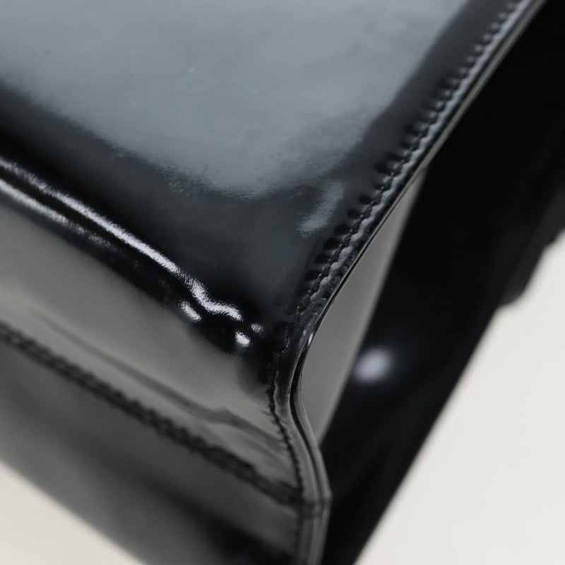 Salvatore Ferragamo Vala Patent Leather Black Patent_leather Bag