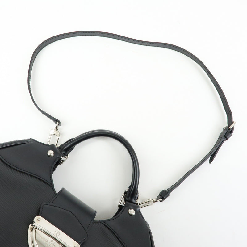 Louis Vuitton Montaigne Sac Epi Leather Black Bag