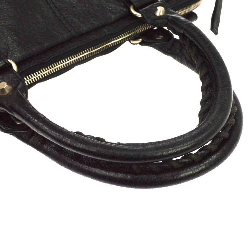 Balenciaga Mini Folder Leather Black Bag
