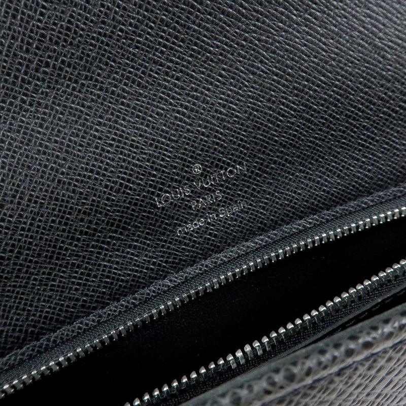 Louis Vuitton Selenga Pochette Taiga Leather Black Bag