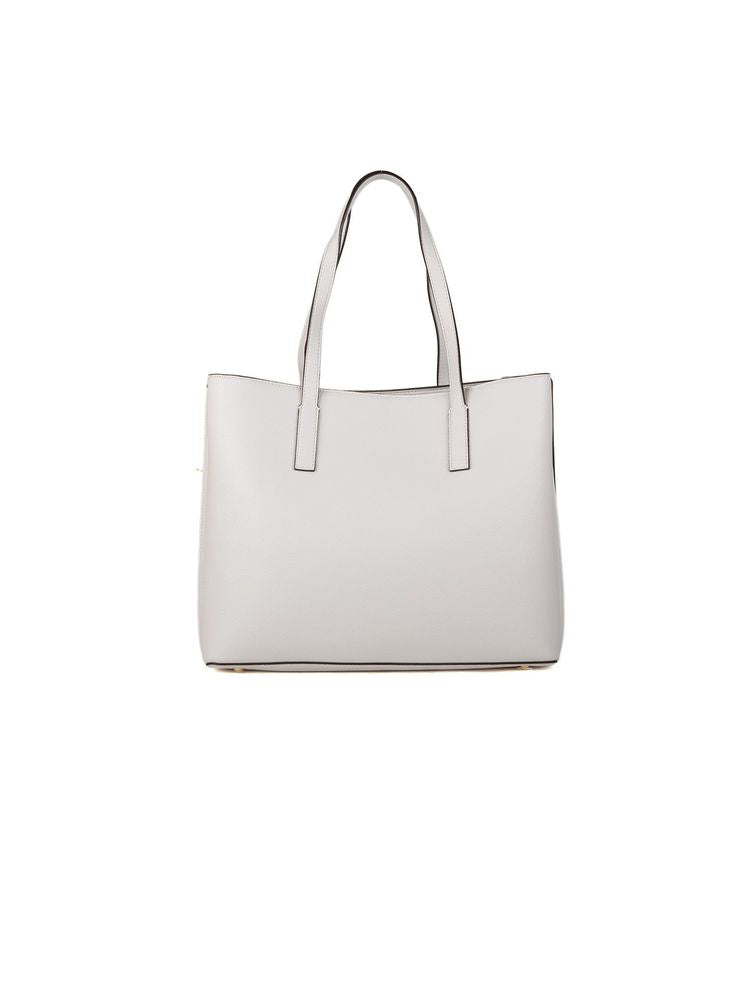Guess Meridian Ii Girlfriend Tote Bag — Ivory Polyurethane