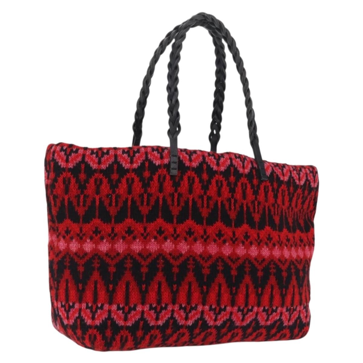 Fendi Vintage Wool Red Bag