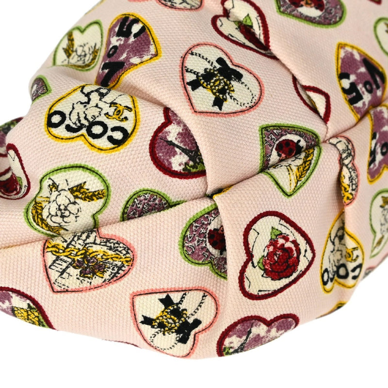 Chanel Valentine Hobo Printed Canvas Pink