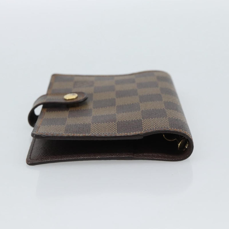 Louis Vuitton Ring Agenda Cover Damier Brown Canvas Bag