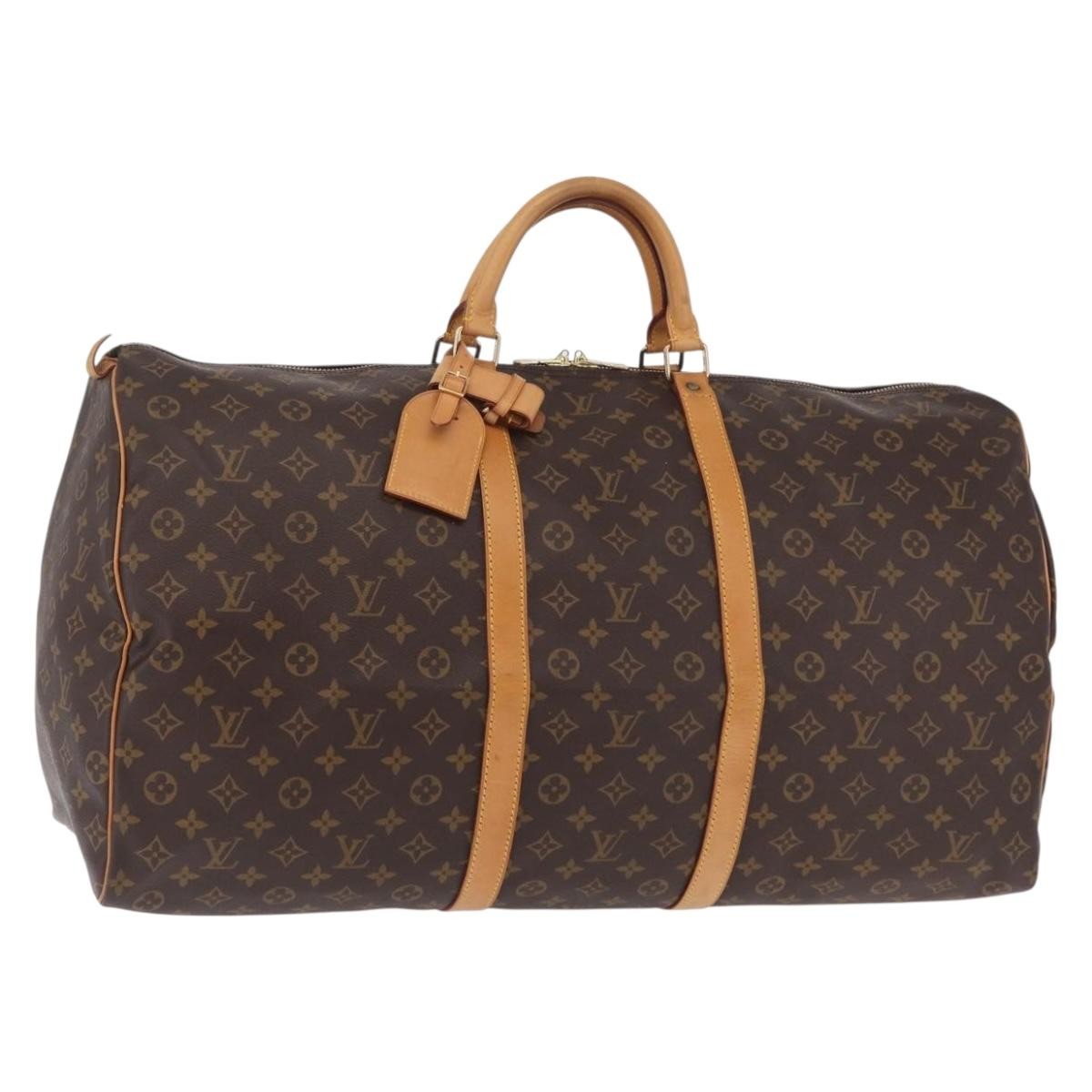 Louis Vuitton Keepall Monogram Canvas Brown Bag