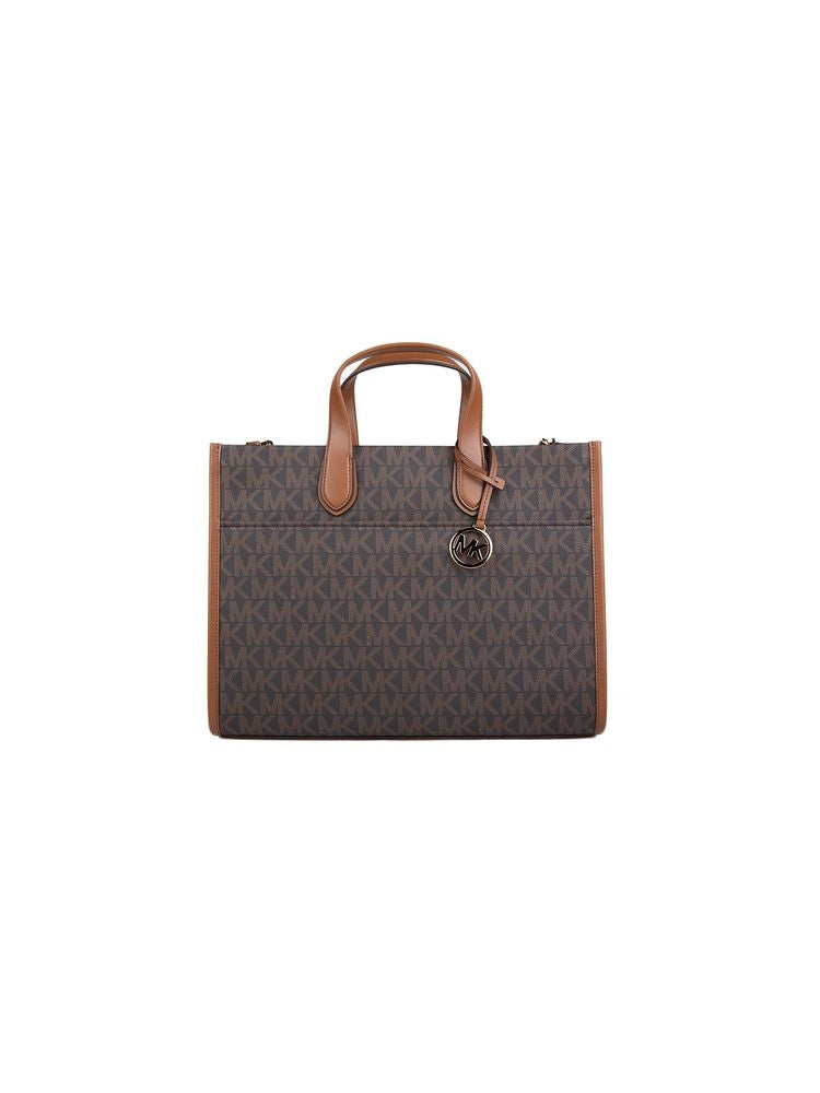 Michael Kors Gigi Tote Bag — Brown 89.coated Canvas
