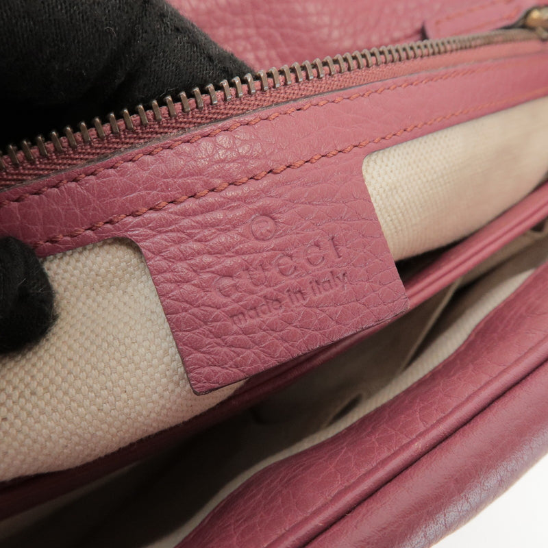 Gucci Gg Marmont Leather Pink Bag