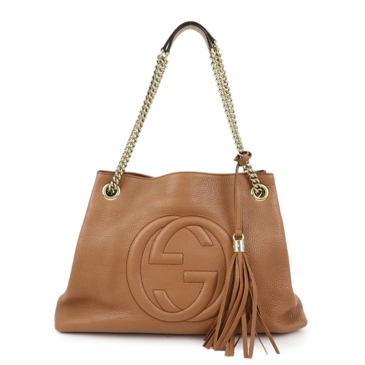 Gucci Soho Chain Strap Leather Brown Bag