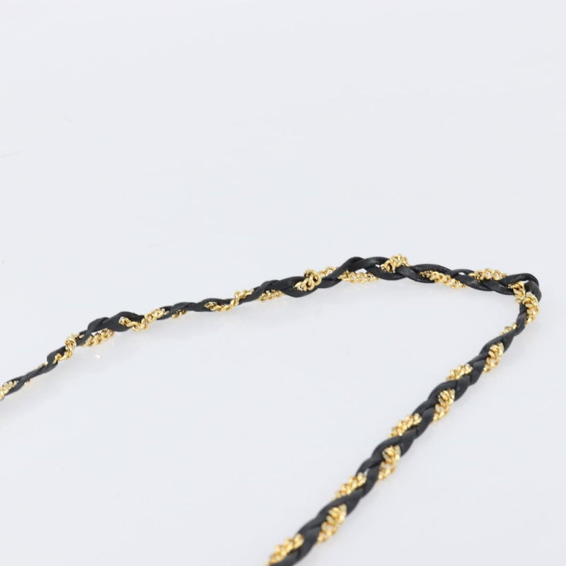 Bally Vintage Chain Quilted Leather Black Bag