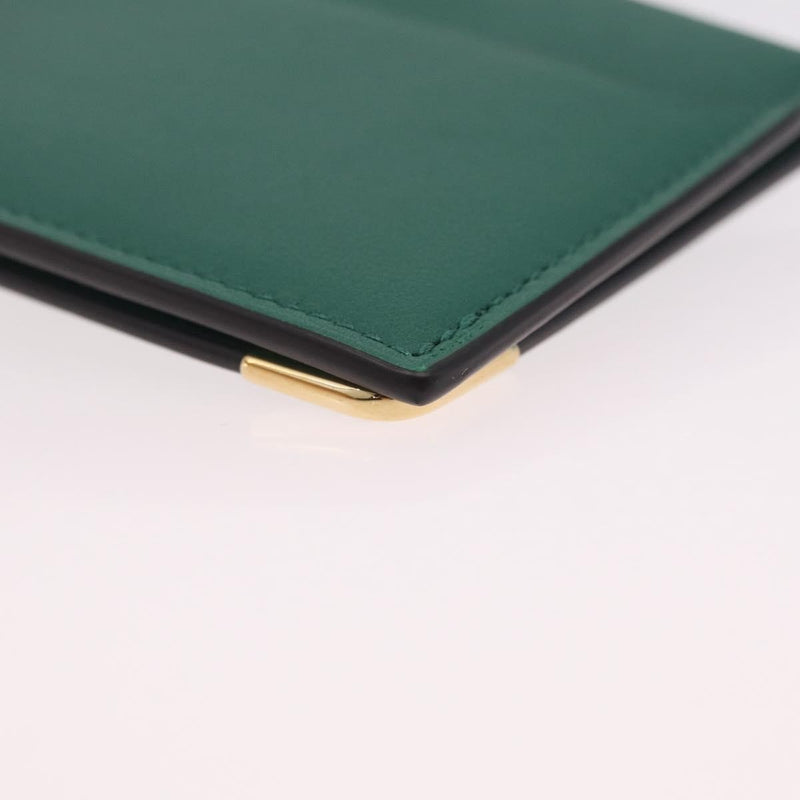 Cartier Coin Purse Must De Leather Green Accessory