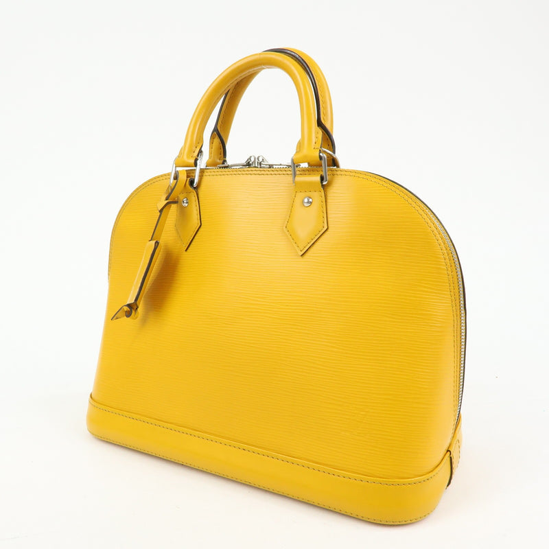 Louis Vuitton Alma Epi Leather Yellow Bag