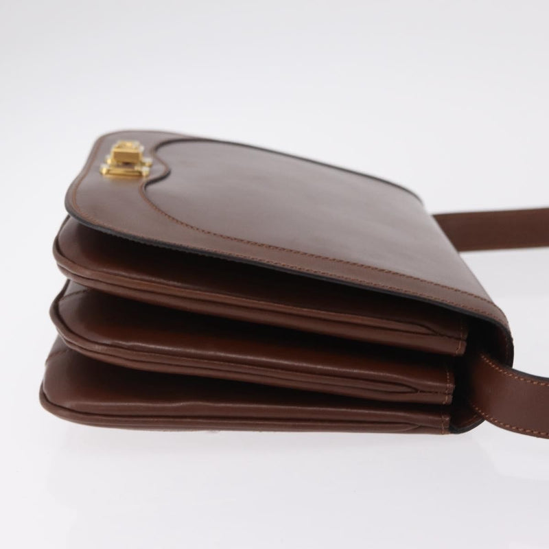 Celine Triomphe Leather Brown Bag