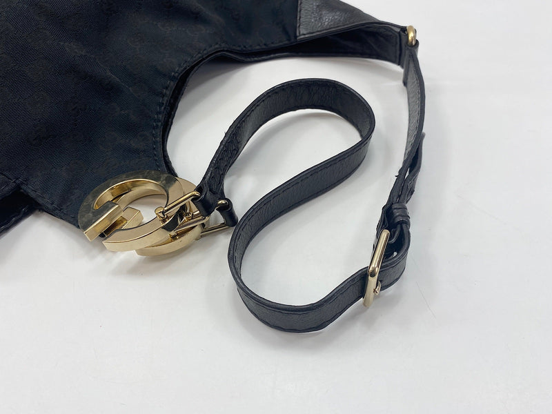 Gucci Charlotte Messenger Guccissima Leather Black