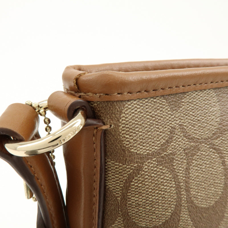 Coach Shoulder Canvas Brown Bag