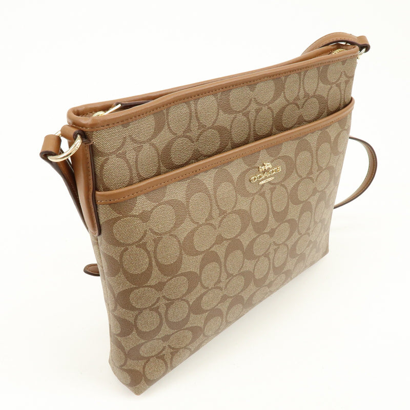 Coach Shoulder Canvas Brown Bag