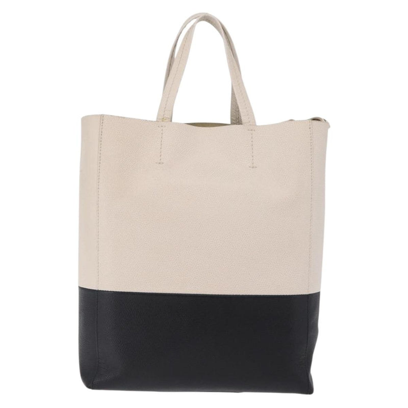Celine Vertical Bi-Cabas Leather Black Bag