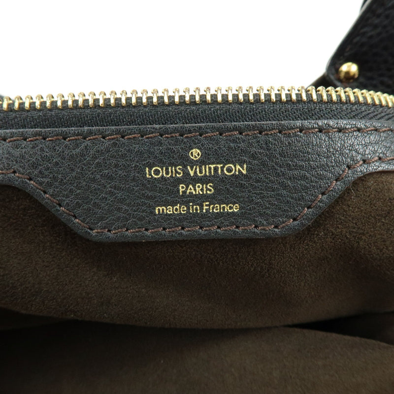 Louis Vuitton L Hobo Mahina Leather Black