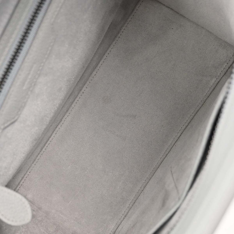 Celine Luggage Grainy Leather Gray Bag
