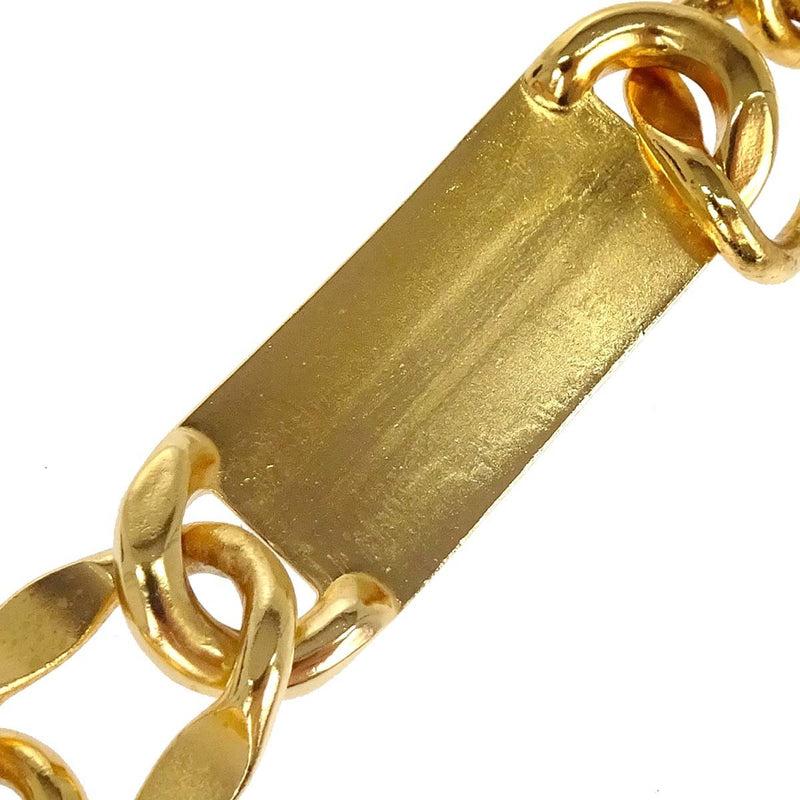 Chanel Vintage Medallion Logo Chain Belt Metal Gold Gold_plated