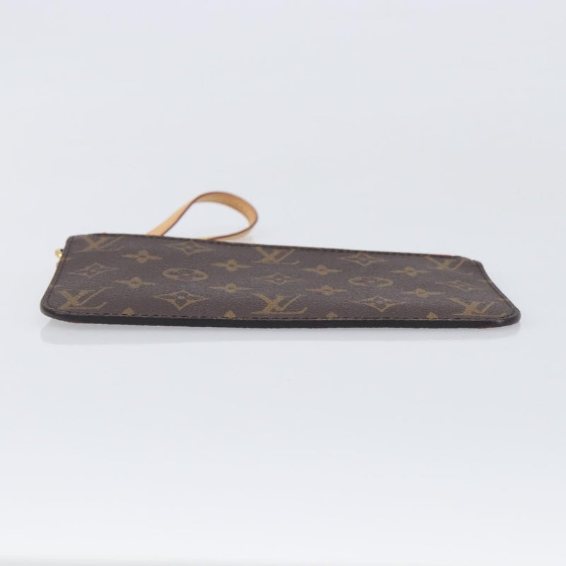 Louis Vuitton Neverfull Pochette Monogram Canvas Brown Bag