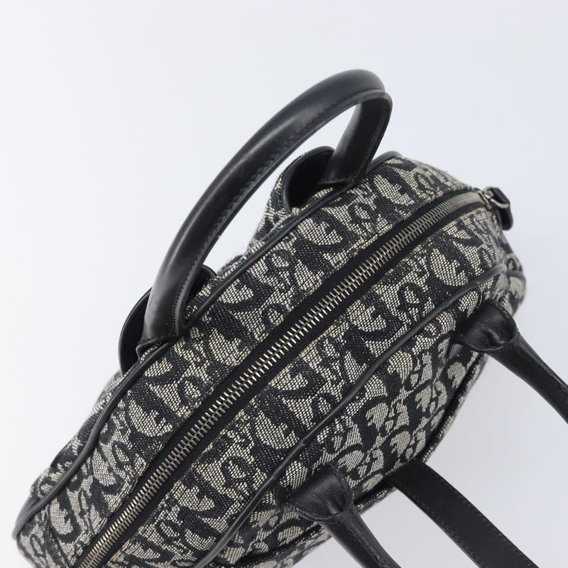 Christian Dior Trotter Double Saddle Canvas Black Bag