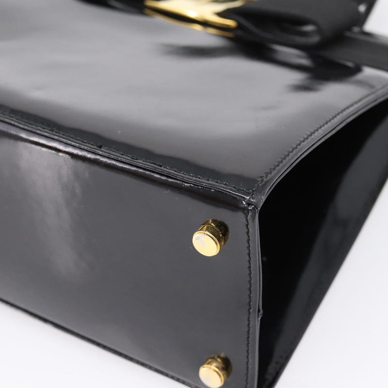 Salvatore Ferragamo Convertible Vara Bow Patent Leather Black Patent_leather Bag