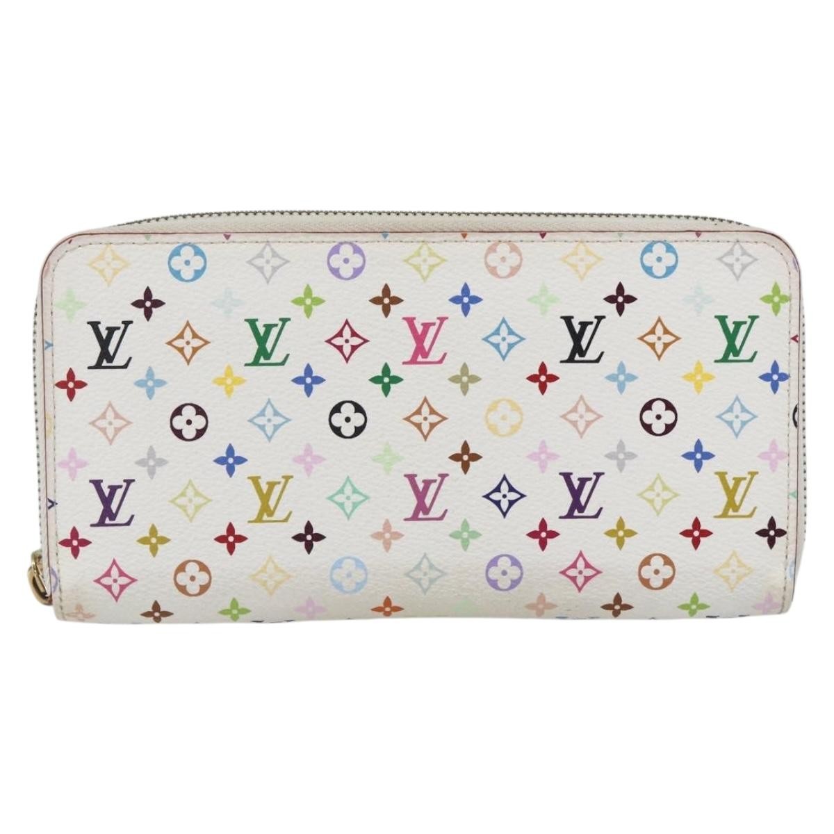 Louis Vuitton Zippy Wallet Nm Murakami Multicolor White Multicolour Canvas
